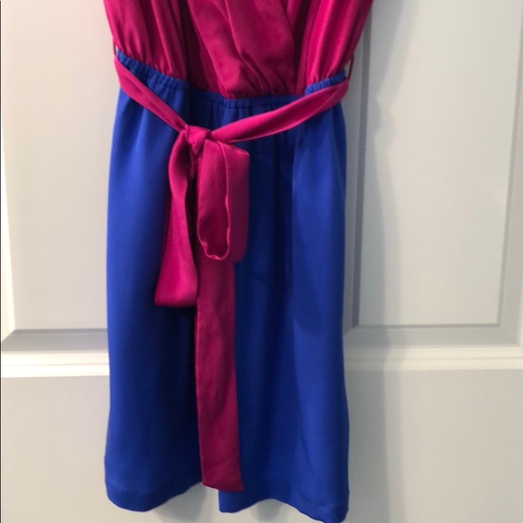 Vibrant pink and blue dress! - Picture 4 of 5